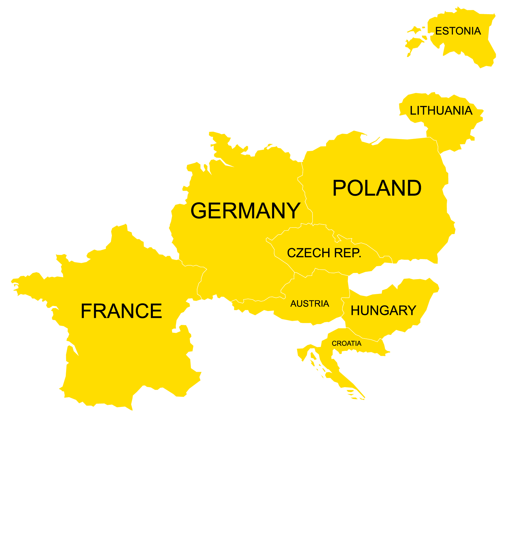 PixBox Europe map